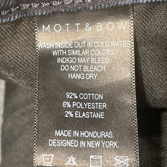 Mott and Bow Straight Staple Jeans 36x32 Dark Wash Denim - Picture 4 of 16